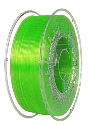 Přímo Od Výrobce Filament Devil Design PETG JASNĚ ZELENÁ TRANSPARENTNÍ 1,75 mm 1 kg.