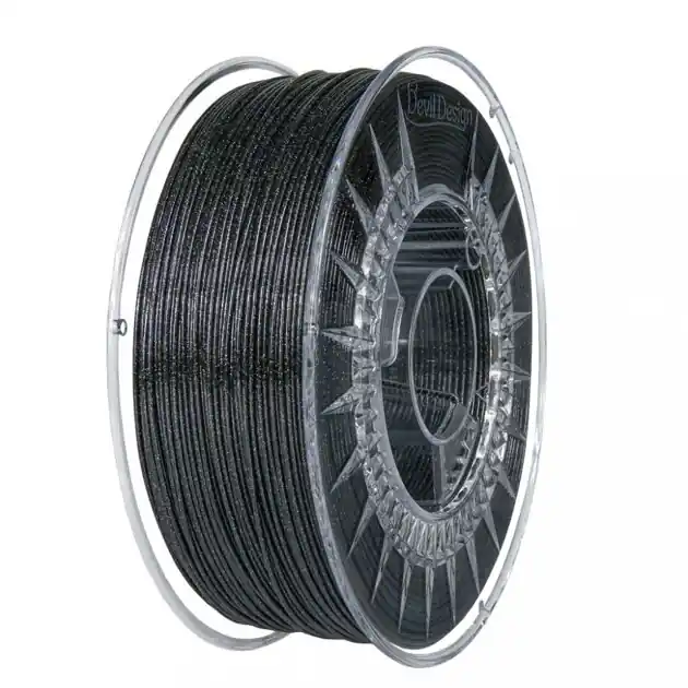 Filament Devil Design PETG ČERNÁ GALAXY 1,75 mm 1 kg. Nová Kolekce