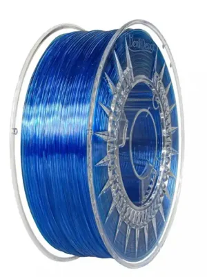 Kup Teď Filament Devil Design PETG STŘEDNĚ MODRÁ TRANSPARENTNÍ 1,75 mm 1 kg.