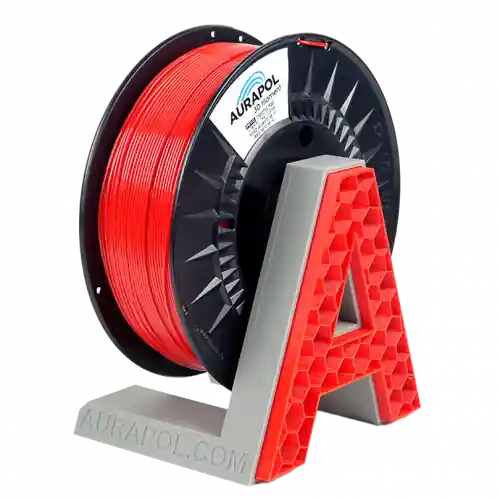 Filament Aurapol PETG ČERVENÁ 1,75 mm 1 kg. Odeslání Ihned
