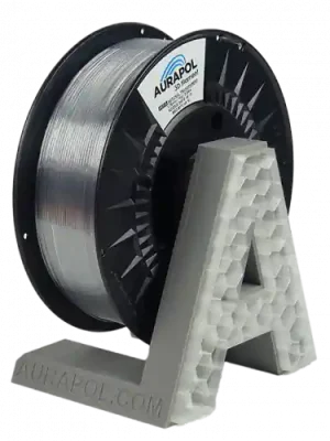 Filament Aurapol PETG NATURAL TRANSPARENTNÍ 1,75 mm 1 kg. Expresní Doručení