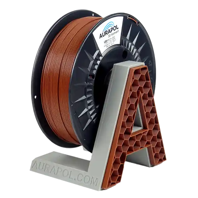 Originální Filament Aurapol PLA HNĚDÁ L-EGO 1,75 mm 1 kg.