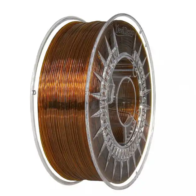 Filament Devil Design PETG JANTAROVÁ TRANSPARENTNÍ 1,75 mm 1 kg. Dokud Zásoby Vydrží