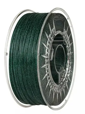 Filament Devil Design PLA ZELENÁ GALAXY 1,75 mm 1 kg. Autentický
