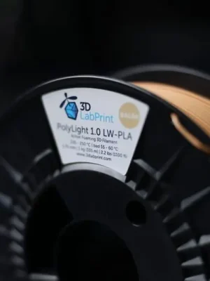 Výprodej Filament 3DLabPrint POLY LIGHT 1.0 LW-PLA BALSA 1,75 mm 1 kg