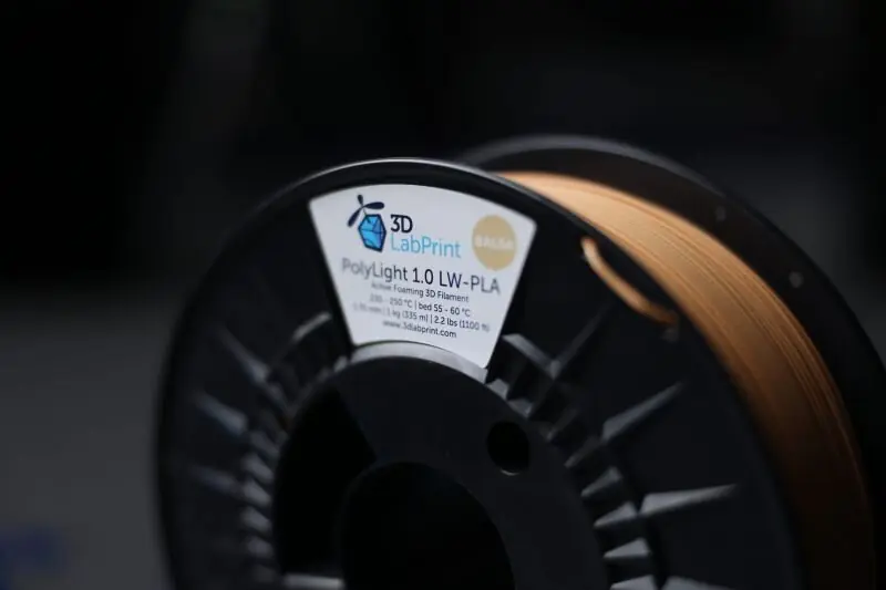 Výprodej Filament 3DLabPrint POLY LIGHT 1.0 LW-PLA BALSA 1,75 mm 1 kg