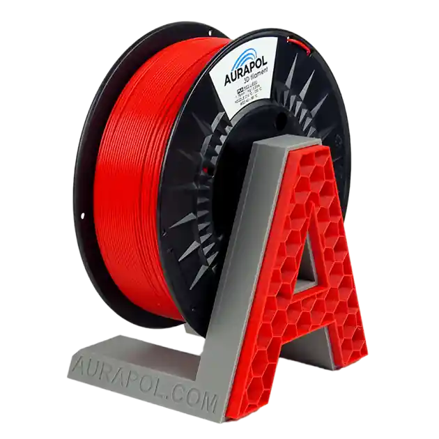 Autentický Filament Aurapol PLA HT110 ČERVENÁ 1,75 mm 1 kg.
