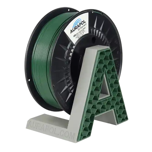 Filament Aurapol PLA ARMY HIGHLAND ZELENÁ 1,75 mm 1 kg. Finální Výprodej