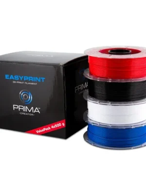 EasyPrint PLA Standardní výhodné balení - 1.75mm - 4x 500 g (Celkem 2 kg) - Bílá, Černá, Červená, Modrá Akční Nabídka