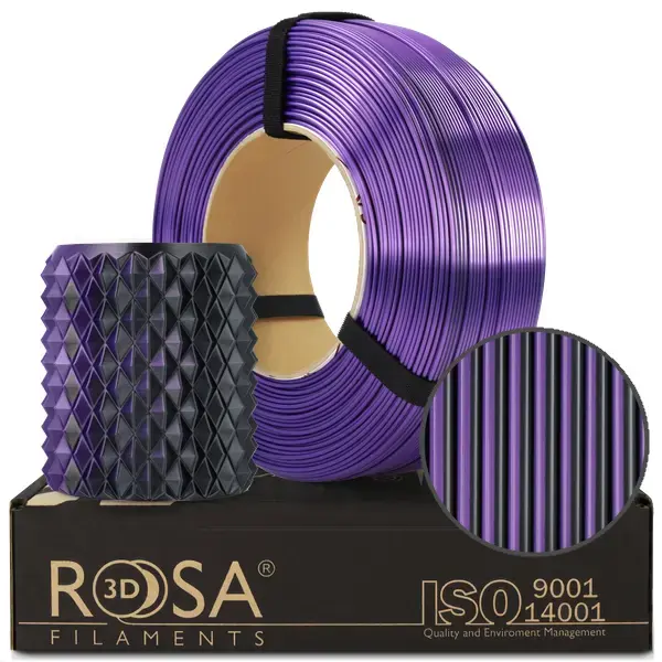 Must-Have ReFill ROSA3D PLA MAGIC SILK MISTIC VIOLET 1,75 mm 1 kg