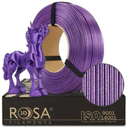 ReFill ROSA3D PLA GALAXY FIALOVÁ 1,75 mm 1 kg Vysoce Kvalitní