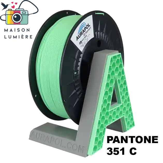 Přímo Od Výrobce Filament AURAPOL PLA MILD MOSS 1,75 mm 1 kg.