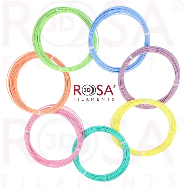 3D PEN PACK ROSA3D PLA PASTEL COLOURS 1,75 mm 7 x 10m Nízká Cena