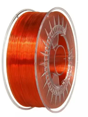 Filament DEVIL DESIGN PETG JASNĚ ORANŽOVÁ TRANSPARENTNÍ 1,75 mm 1 kg. Dokud Zásoby Vydrží