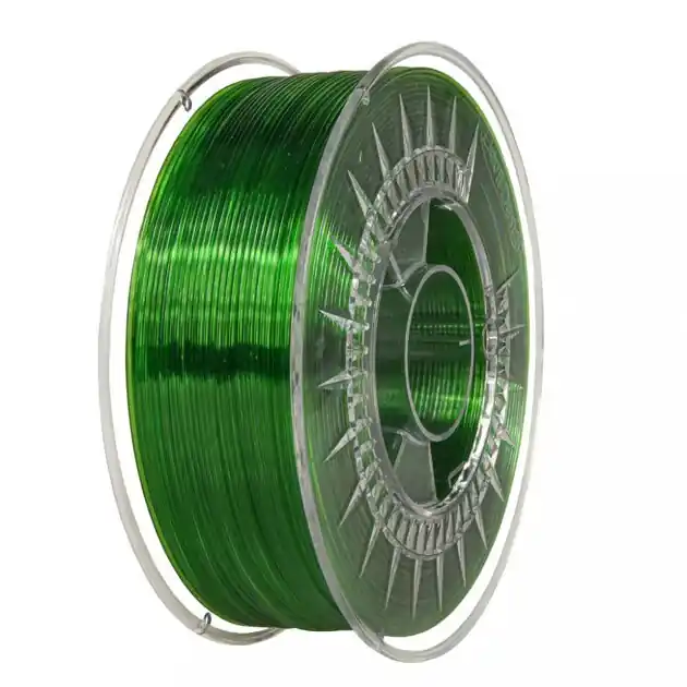 Filament DEVIL DESIGN PETG ZELENÁ TRANSPARENTNÍ 1,75 mm 1 kg. Nejlepší Volba