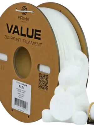 Nízká Cena PrimaValue PLA+ - Bílá - 2,85mm - 1kg