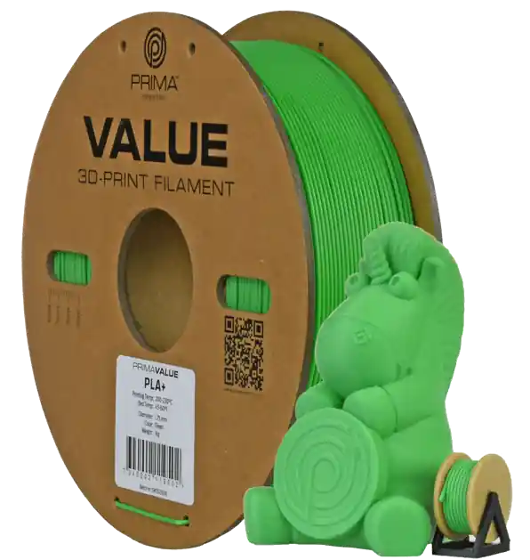 Horká Nabídka PrimaValue PLA+ - Zelený - 2.85mm - 1kg
