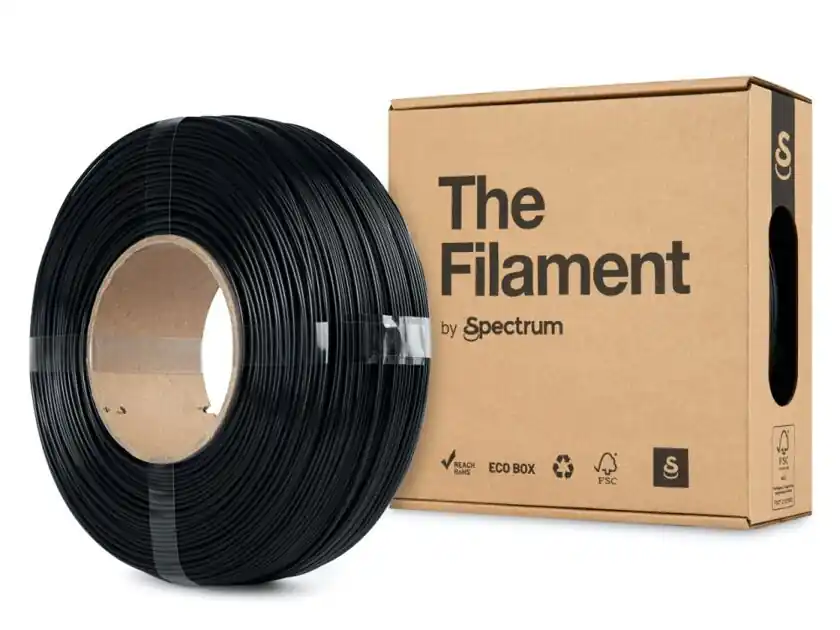 ReFill TheFilament PETG PŮLNOČNÍ ČERNÁ 1,75 mm 1 kg Akční Nabídka
