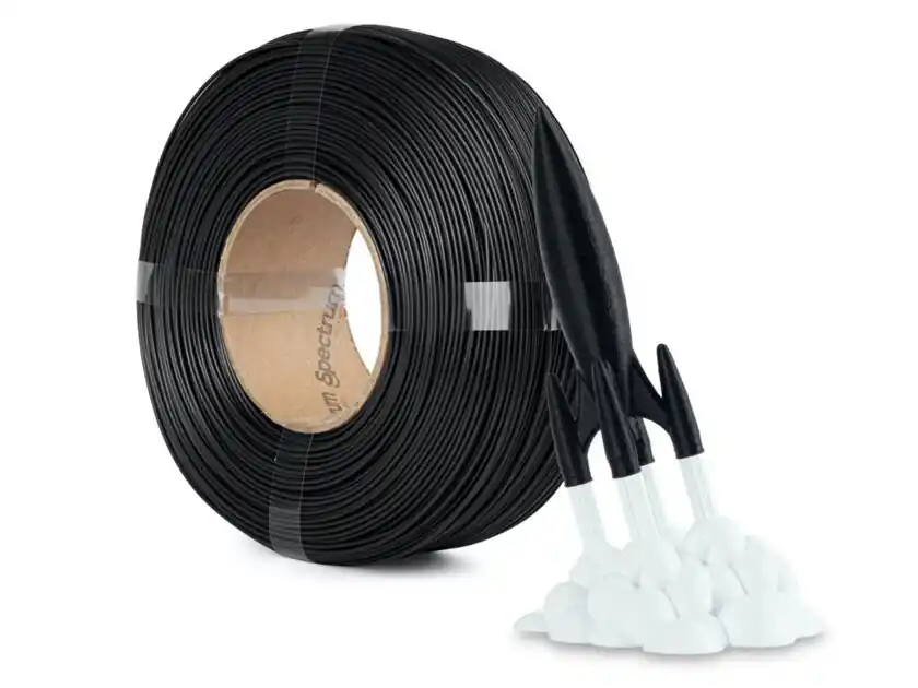 ReFill SPECTRUM PLA High Speed ČERNÁ "DEEP" 1,75 mm 1 kg Přímo Od Výrobce