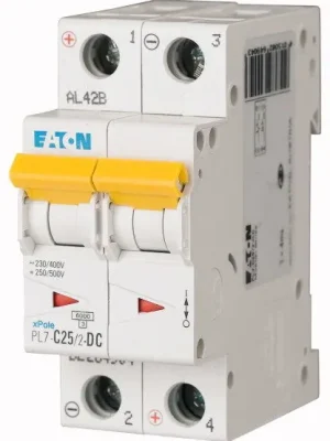 EATON Jistič 25C/2 DC PL7 Cenově Výhodný