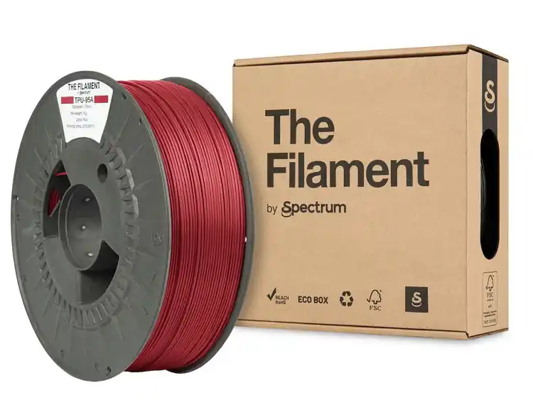 Filament TheFilament TPU-95A ČERVENÁ 1,75 mm 1 kg Akční Nabídka