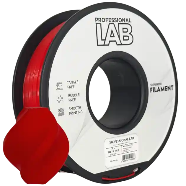 Filament PROFESSIONAL LAB PLA META ČERVENÁ 1,75 mm 1 kg Akční Nabídka