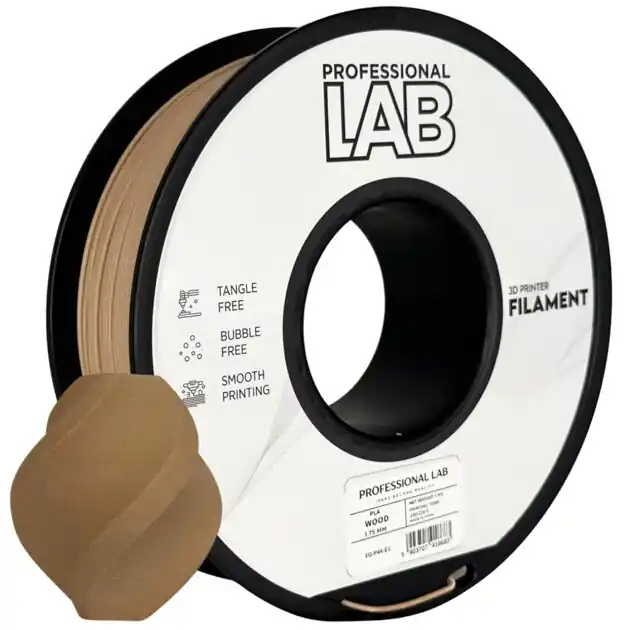Filament Professional LAB PLA WOOD DŘEVO 1,75 mm 1 kg Jen Po Omezenou Doba