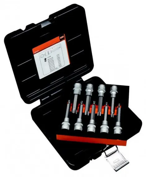 Značkový BE5101 Bahco Sada 1/2" hlavic s bity TORX Tamper, 9ks