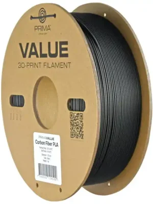 Zlevněný PrimaValue PLA Karbonové vlákno - Černá - 1.75mm - 1 kg