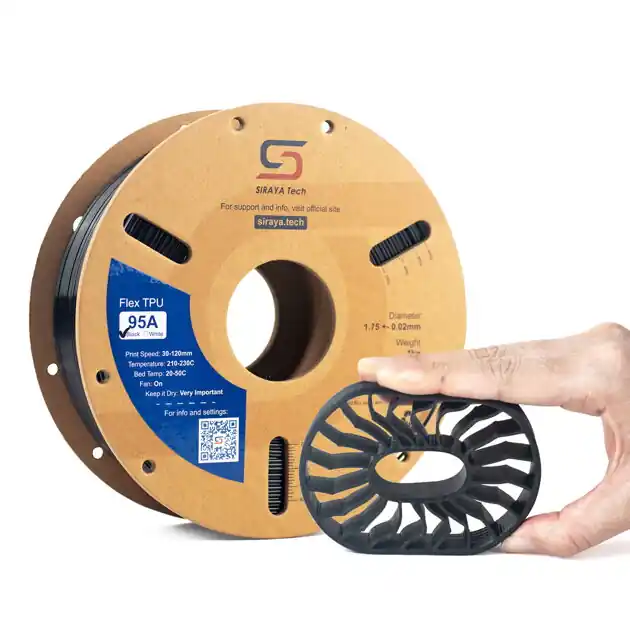 Siraya Tech - TPU 95A - Černá - 1.75 mm - 1 kg Horká Nabídka