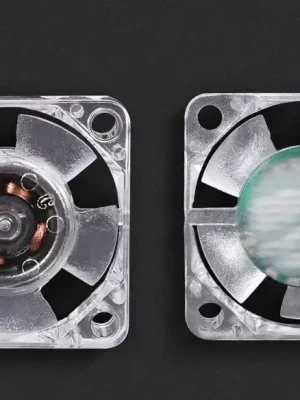 Tichý ventilátor 30 x 30 x 10 s modrou diodou Nejprodávanější