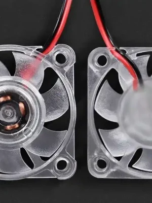 Tichý ventilátor 40 x 40 x 10 s modrou diodou Cenová Bomba