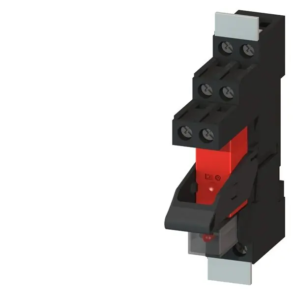 Tovární Cena SIEMENS Relé zásuvné kompletní přístroj AC230V, 2 CO, LED modul, červená, patice
