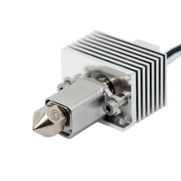 Dokud Zásoby Vydrží Microswiss FlowTech™ Hotend pro Bambu Lab X1/X1C – mosazí pokovený CHT – vysokoprůtokový