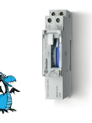 Oblíbený FINDER Hodiny spínací 121182300000 Analogové denní 1P/16A 230V AC IP20