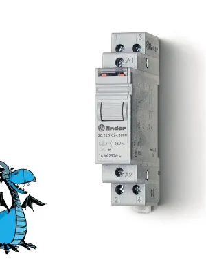 Časově Omezené FINDER Krokový spínač 20.24.9.024.4000, 2Z/16A, 24V DC, 4 kroky