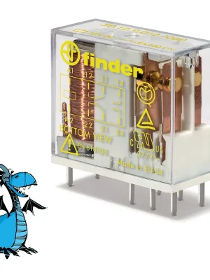 Akční Nabídka FINDER Relé 501290121000, DIN/PS, 2P/8A, 12 V DC