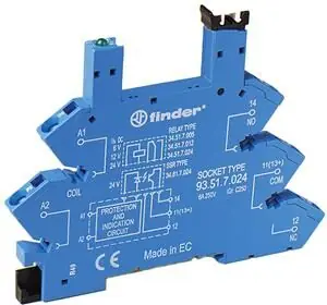 Sezónní Sleva FINDER Patice 93513125, DIN, 34, 1P, 125V AC/DC