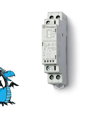 Zlevněný FINDER Stykač 22.32.0.230.4540, 1Z+1R/25A, 230V AC/DC, AgSnO2
