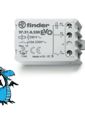 FINDER Impulzní spínač 272182300000, 1Z/10A, 230V AC Tovární Cena