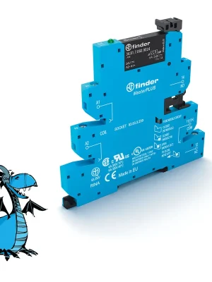FINDER Relé MasterPLUS 393032309024, 1Z/2A/24V DC, 230V AC Rychlé Dodání