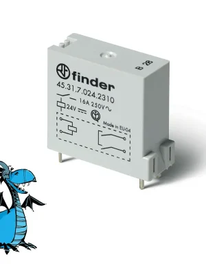 Přímo Od Výrobce FINDER Relé 45.31.7.024.0310, 1Z/16A, 24V DC