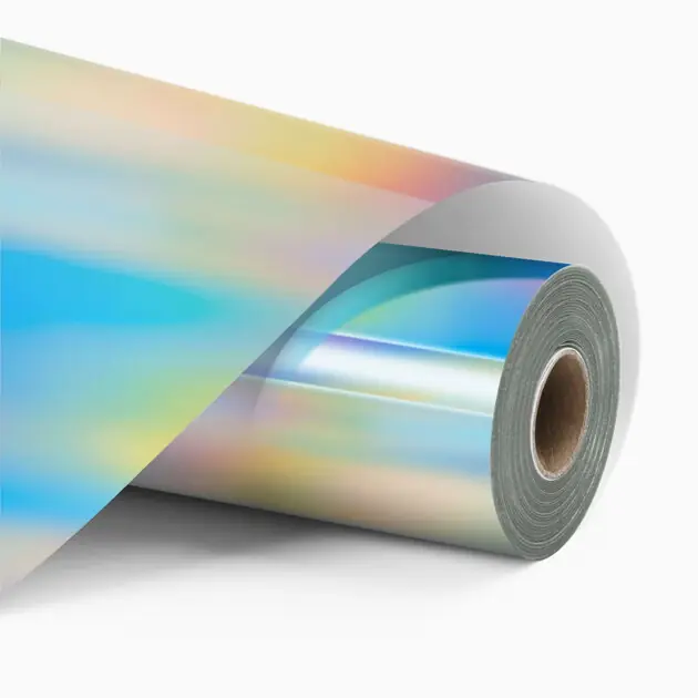 LOKLiK Holografická samolepicí vinylová fólie s permanentním lepidlem - 30,5 x 90 cm - Akvamarínová Originální