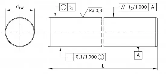 Vrácení Zdarma INA W 10x1000 mm H6-CF53 vodící tyč
