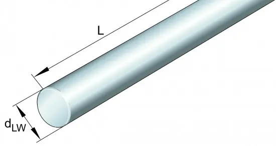 Horká Nabídka INA W 40x1000 mm H6-CF53 vodící tyč